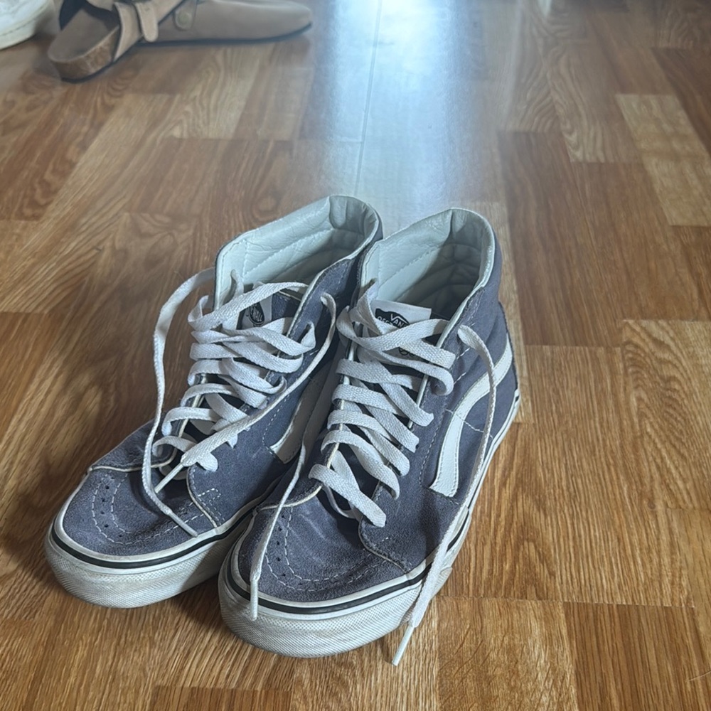 Vans Charcoal and White High-Top Sneakers